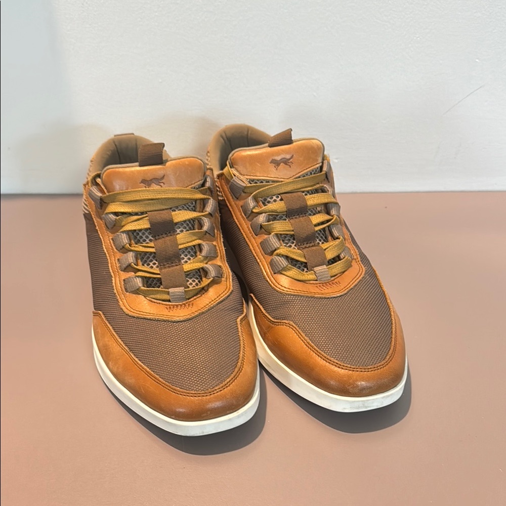 Wolf & Shepherd Crossover Victory Trainer Italian Leather Brown Sneaker